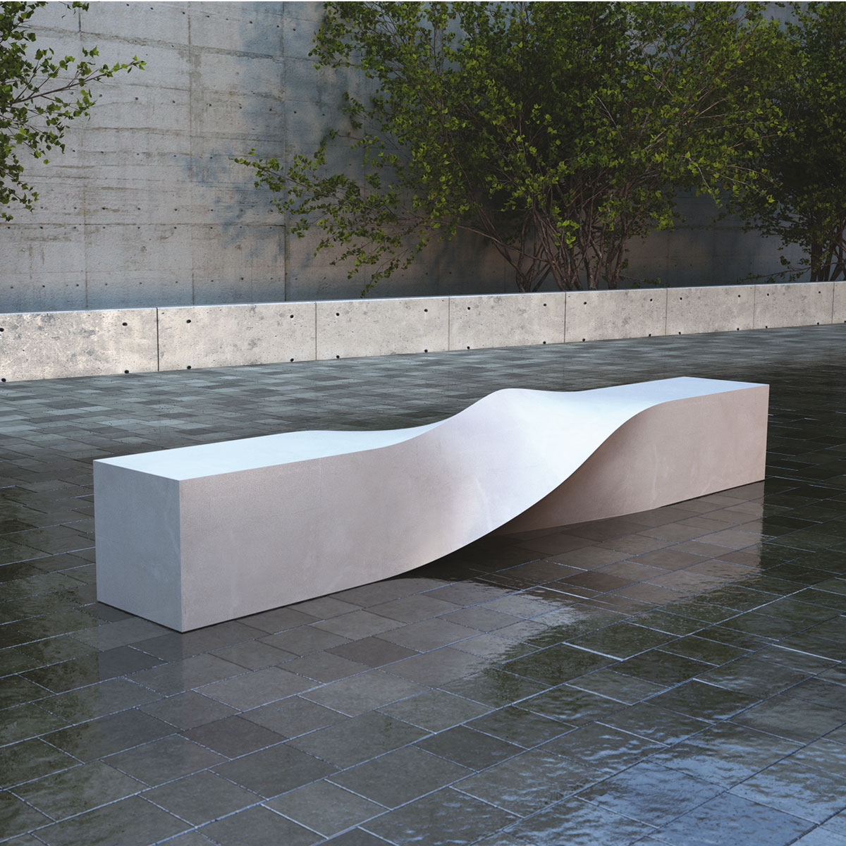 Malik Gallery Collection S Bench 3 Bench LAB23