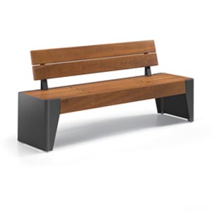 Fola Backrest Bench by City Design