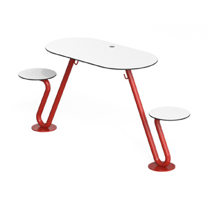 Zoid O 2 Seat Table by City Design