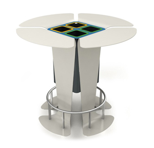 Lino Table with Intergrated Litter Bin by LAB23